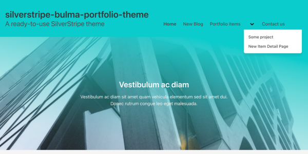 silverstripe bulma portfolio theme